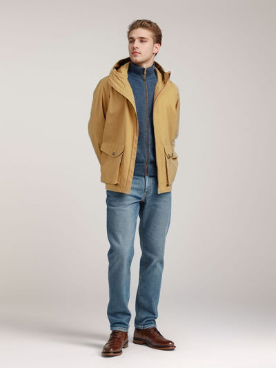 Herren multifunktionale Übergangsjacke mit verstellbarer Kapuze Aliams