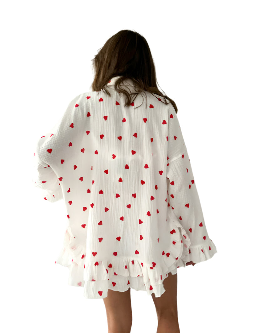 Vanessa - Herzmuster angenehmes 3-teiliges Set