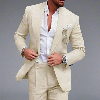 Tom | Premium Leinen Anzug für Männer