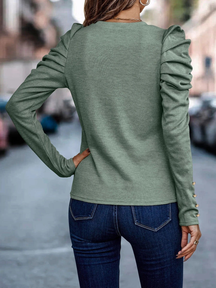 Carina – Bluse mit Puffärmeln