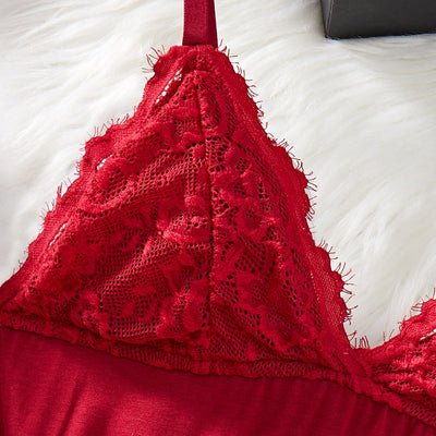 Novalise | Unifarbenes Dessous-Set aus Spitze für Frauen