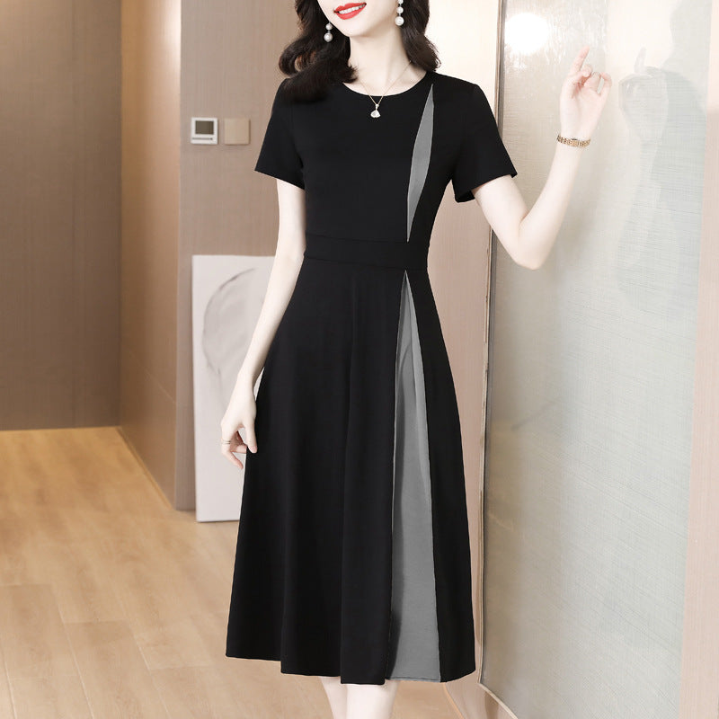 Hanne - Schwarz-weißes Midikleid