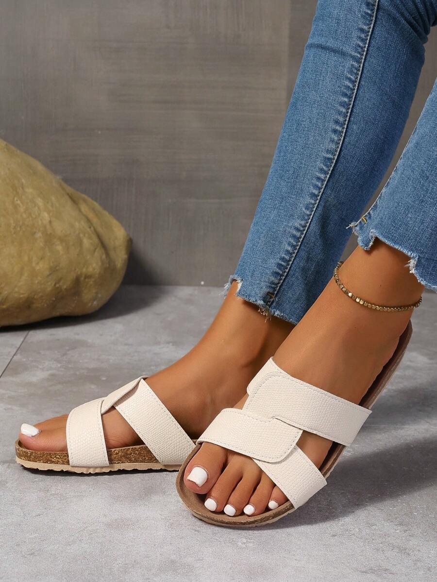 Olga – Damen Slip-On Sandalen Römisch Netzstil Sommer