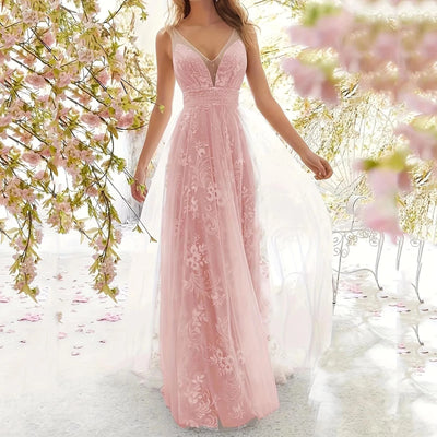 Olivia - Damen Maxi-Kleid