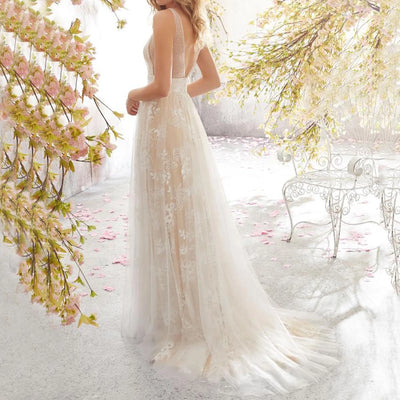 Olivia - Damen Maxi-Kleid