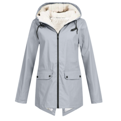 Damen Winter Wasserdichter Trenchcoat | Mit Kapuze
