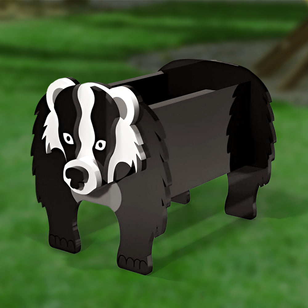 Europäischer Dachs Pflanzgefäß