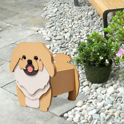 Pekingese Flower Pot