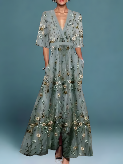 Laure | Elegantes Blumen-Klappkleid