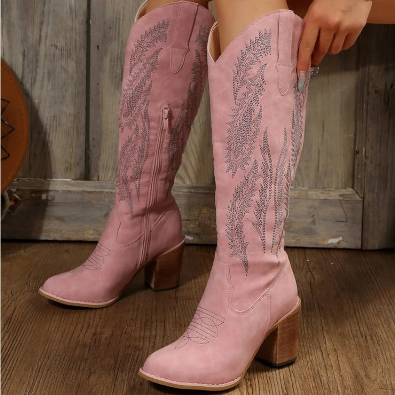 Quiana - Cowboystiefel mit Lederriemen