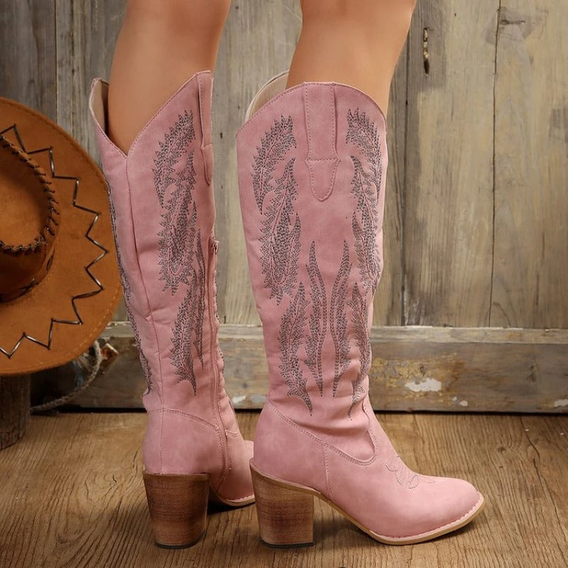 Quiana - Cowboystiefel mit Lederriemen