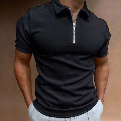 Modernes Slim Fit Polo mit Reißverschluss (1 Kaufen, 1 Gratis) - VestoZip™ Herren-Polo