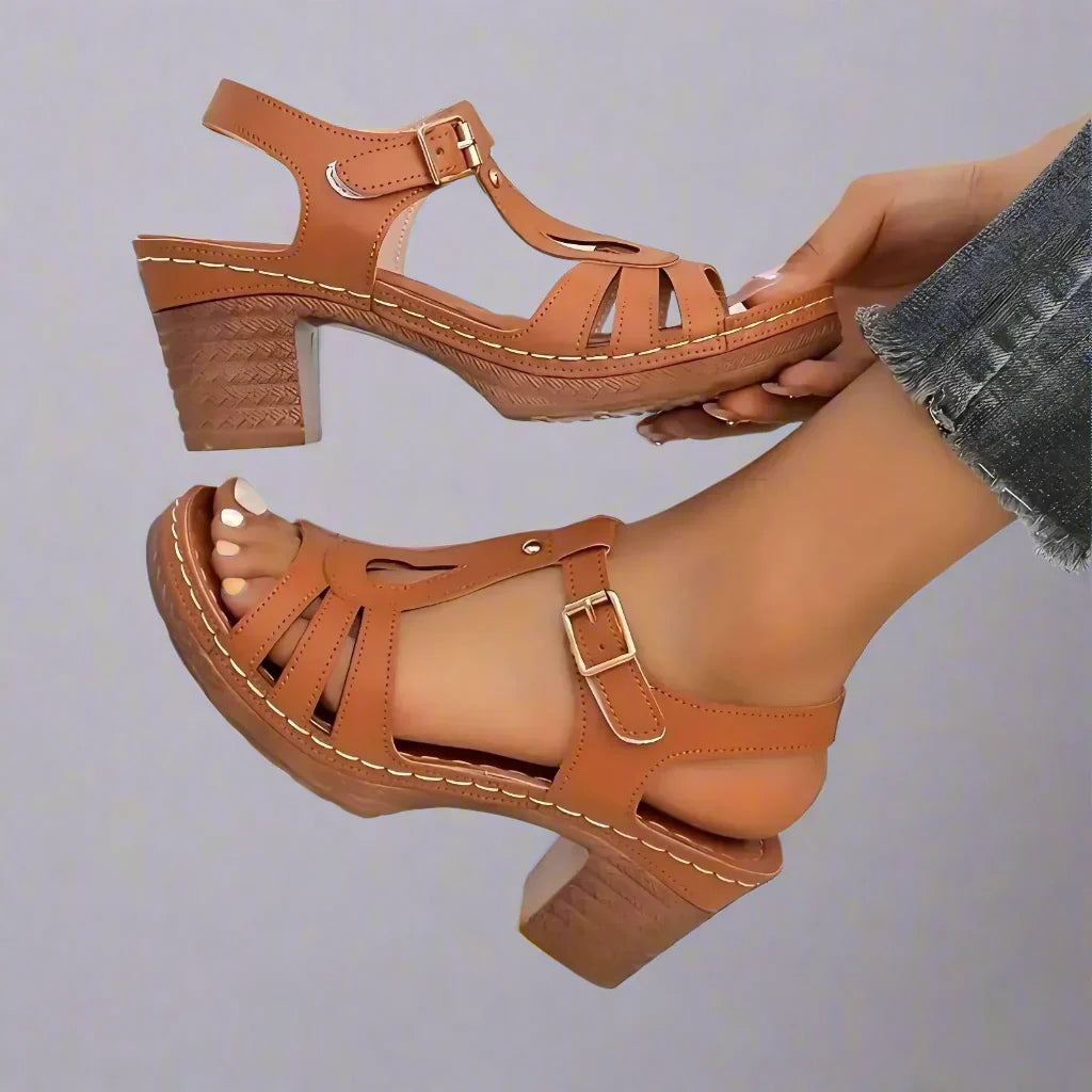 Irma | Orthopädische Sandalen mit Absatz