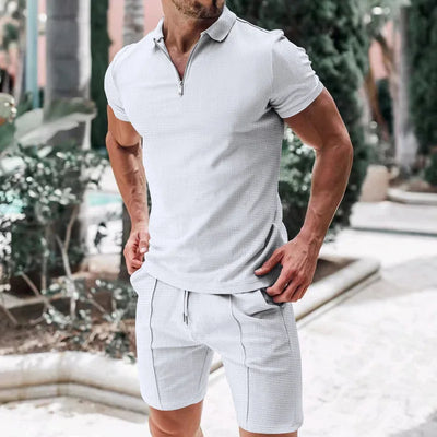 Atmungsaktives & Stylisches Sommer-Set mit Poloshirt & Shorts für Herren – Nilo