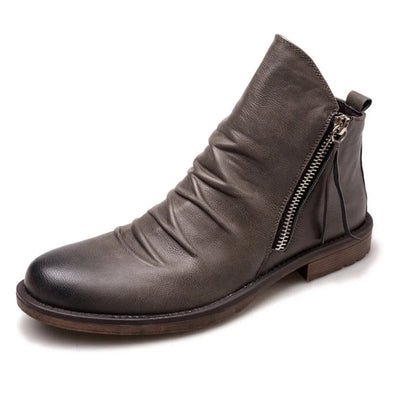 Elegante chelsea-boots aus echtem leder für herren