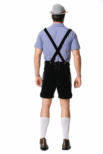Oktoberfest Trachten Set Herren – Komplettes Outfit mit Lederhosen, Hemd und Hut