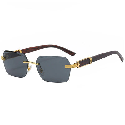 Rahmenlose quadratische Brille