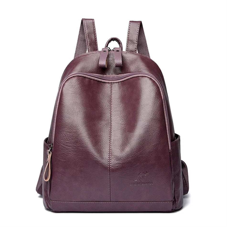 ZAYA | DIEBSTAHLSICHERER LEDERRUCKSACK