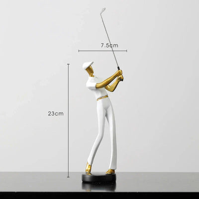 TeeStance - Elegante Golfpose Skulptur
