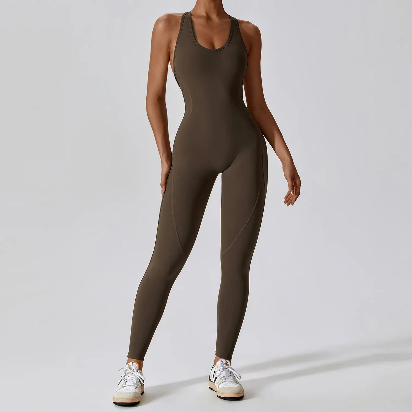 Solider Yoga-Jumpsuit für Damen – Einteilige Activewear für Yoga & Pilates