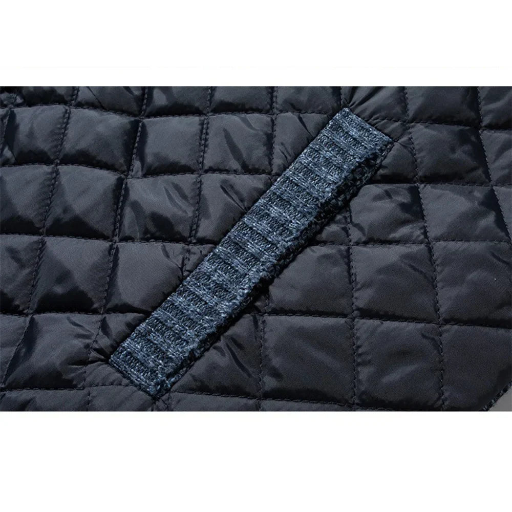 Leon - Strickjacke mit Steppmuster und Reißverschluss