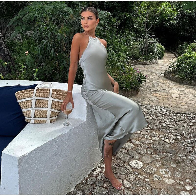 Damen Ärmelloses Trägerkleid