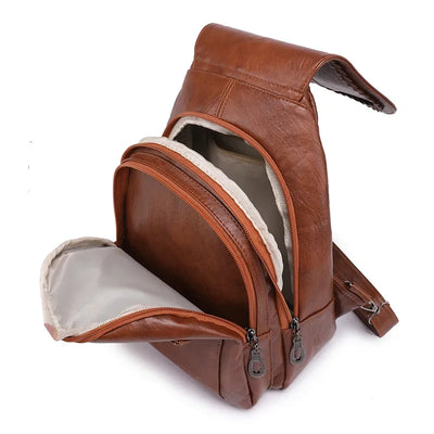 MIRA | DIEBSTAHLSICHERER LEDERRUCKSACK