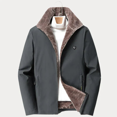 Gefütterte jacke mit Reißverschluss