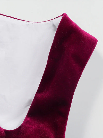 Damen Elegante Rot Oktoberfest Dirndl Kleid