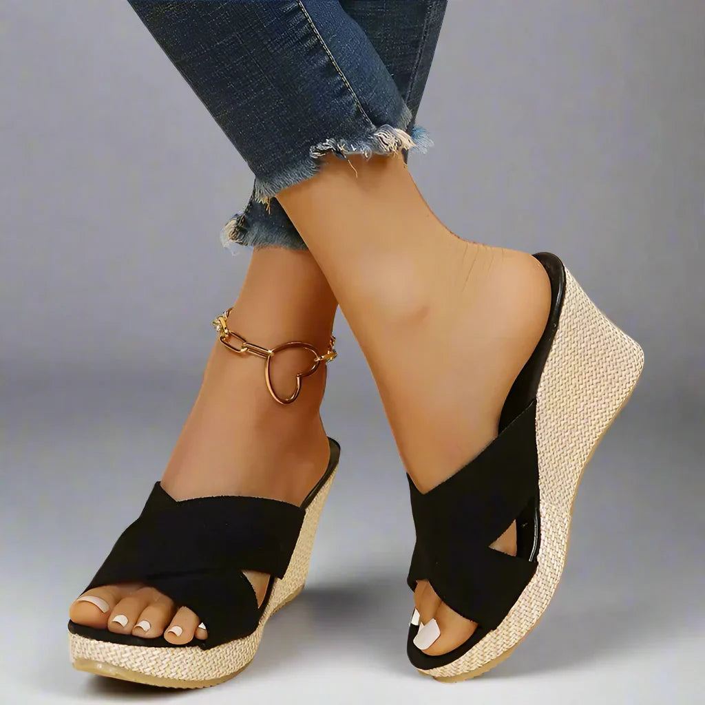 Ernestine | Stilvolle Keilsandalen für maximalen Komfort