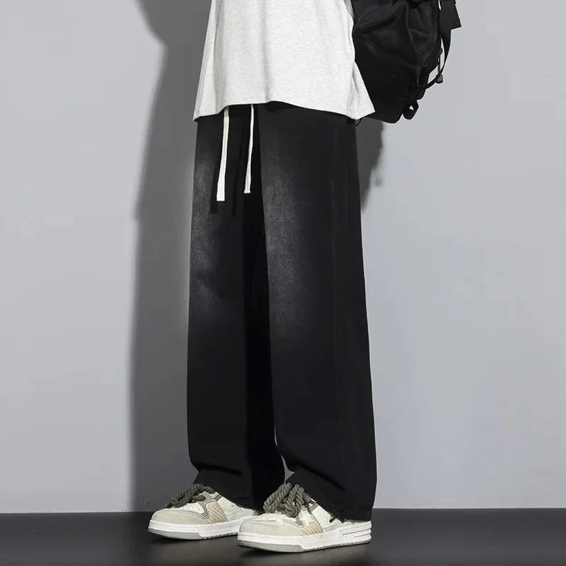 Herren Baggy Jeans | Verstellbarer Kordelzug