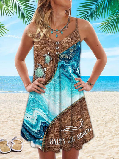 Ärmelloses Sommer-Minikleid für Damen – Solene