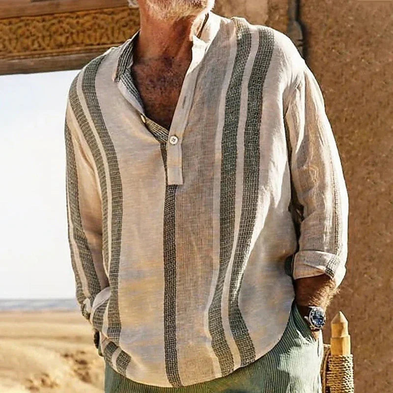 Michael - Langarm-Baumwollhemden für Herren