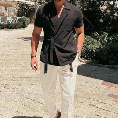 Richard - Kurzärmeliges Baumwollhemd