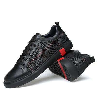 Eleganter herren-sneaker aus leder