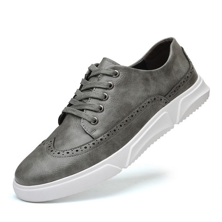 Elegante herren-sneaker aus leder für smart-casual-anlässe