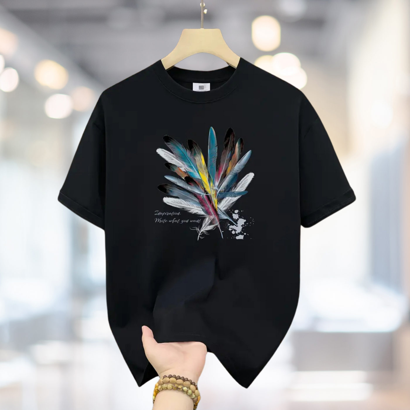 Lawrence - Baumwoll-T-Shirt mit lockerer Passform für Herren