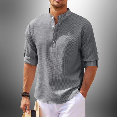 Elmer - Herren Freizeithemd aus Baumwolle und Leinen