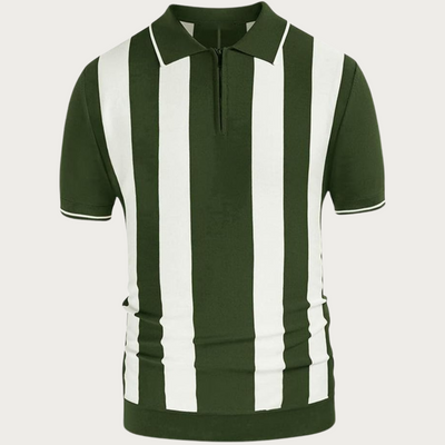 Arthur - Herren-Poloshirt mit halbem Reißverschluss