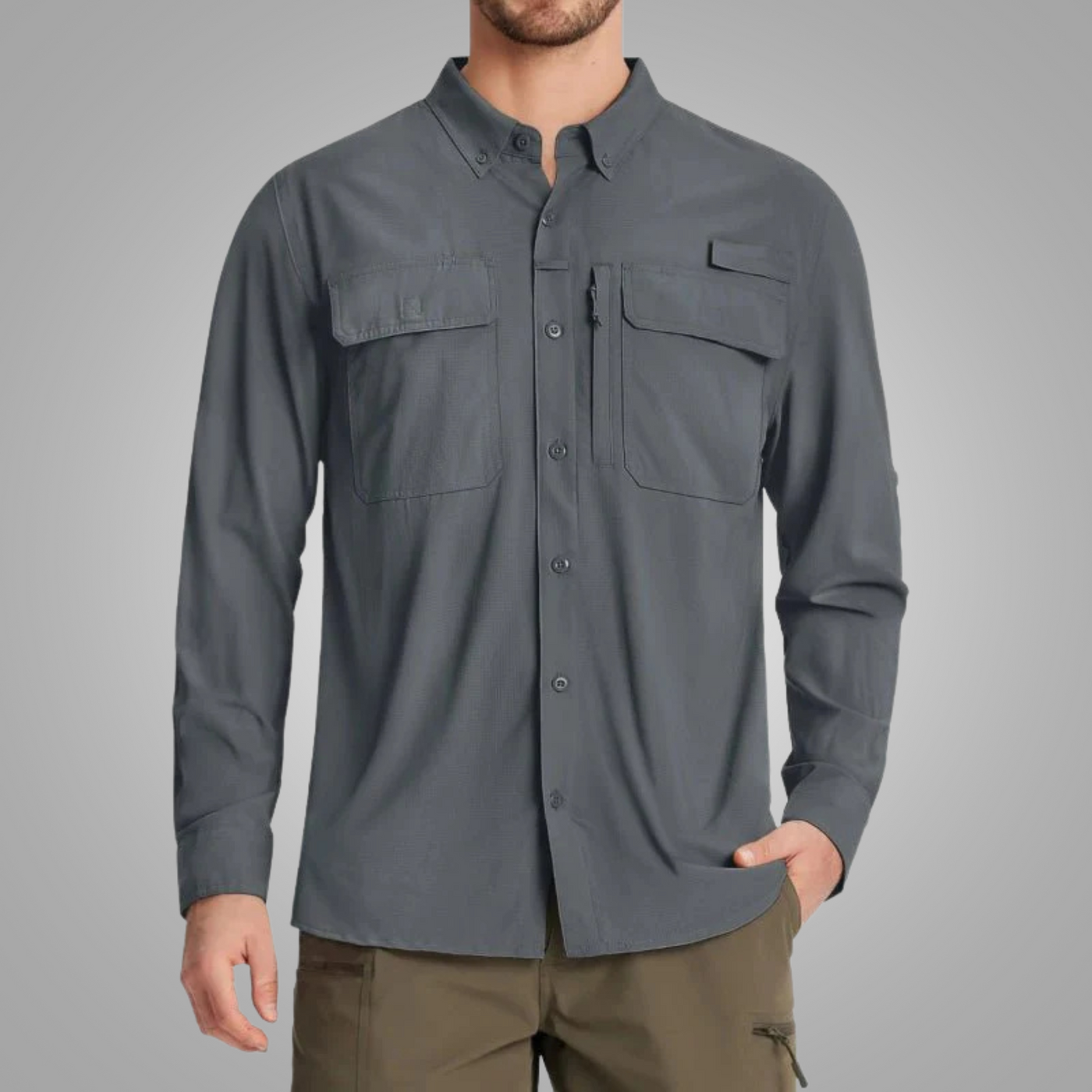 Oliver - Schnelltrocknende Langarmhemden für Herren