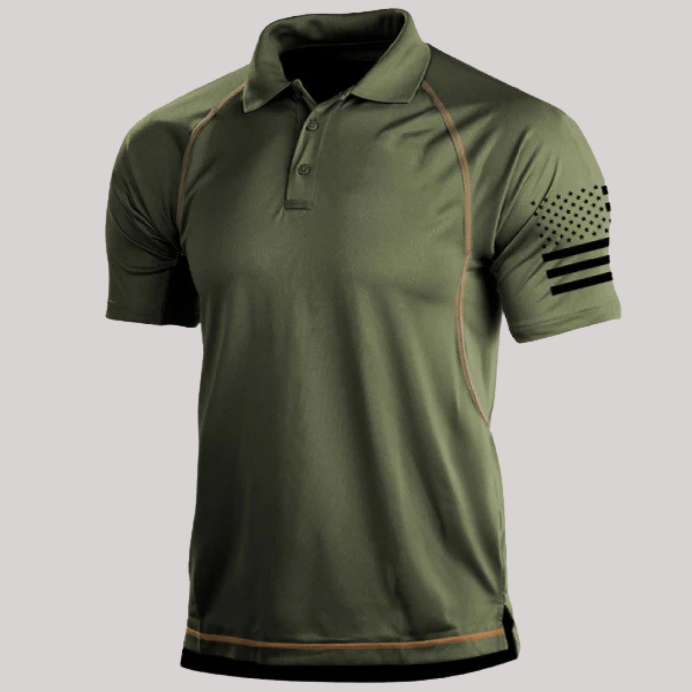 Curtis - Klassisches tailliertes Hemd mit Flaggenmotiv für Herren