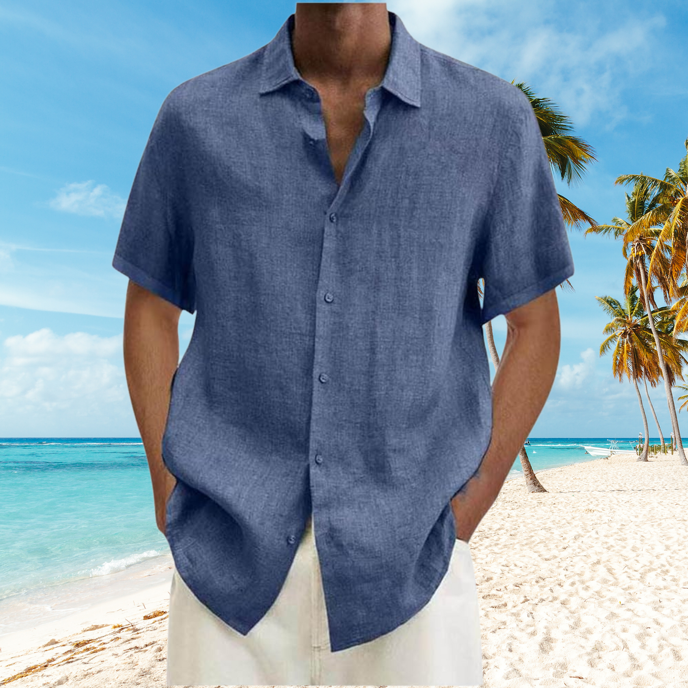 David - Knitterfreies Herrenhemd aus Baumwolle