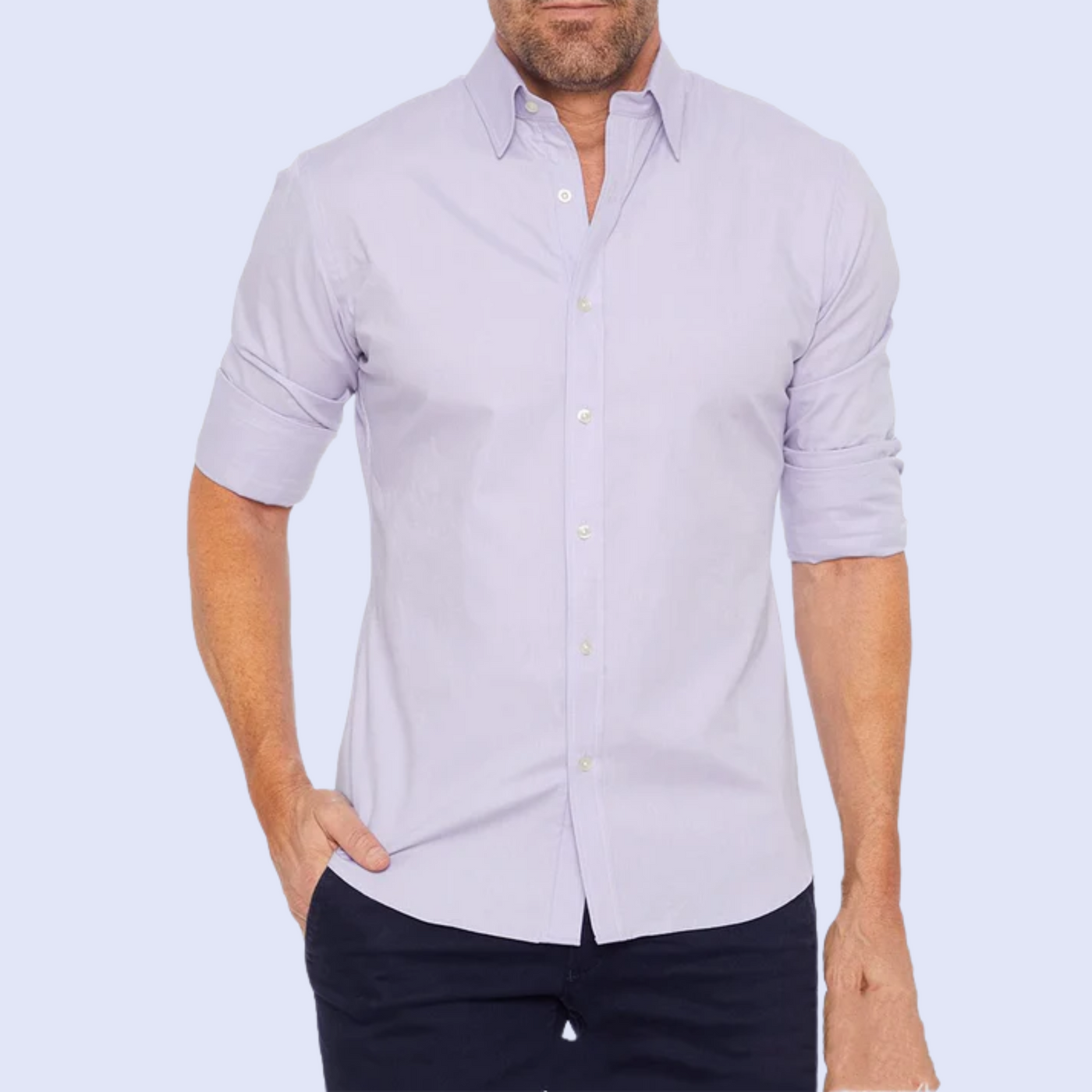 Thomas - Lässiges Hemd mit Knopfleiste