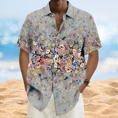 Alton - Kurzarm-Herrenshirt mit 3D-Druck