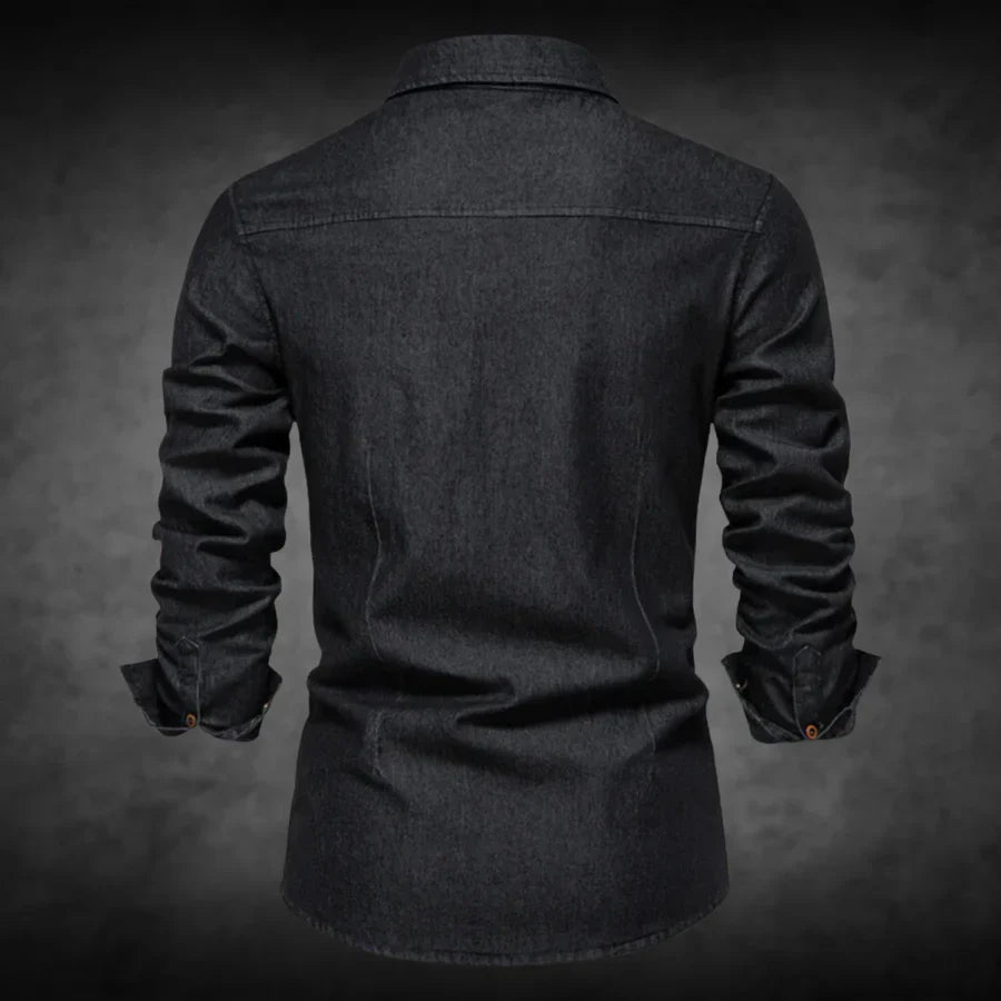 Horace - Langärmeliges Denim-Shirt