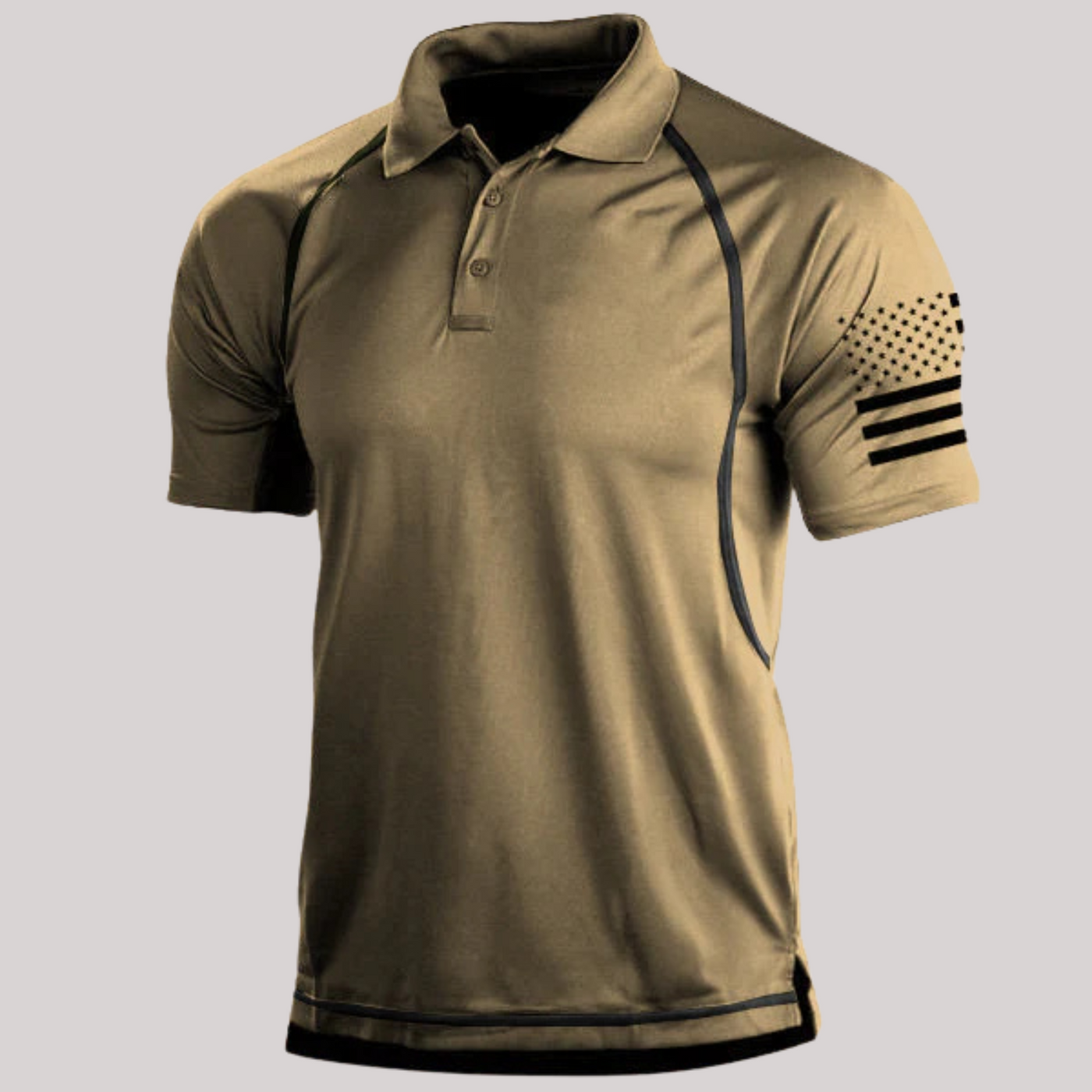 Curtis - Klassisches tailliertes Hemd mit Flaggenmotiv für Herren