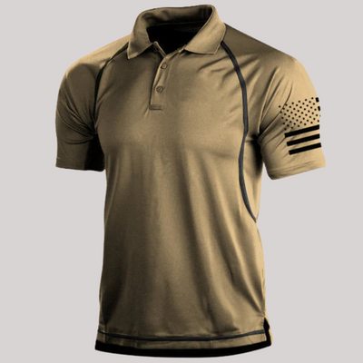 Curtis - Klassisches tailliertes Hemd mit Flaggenmotiv für Herren