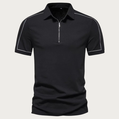 Allen - Kurzarmhemd mit Reißverschluss