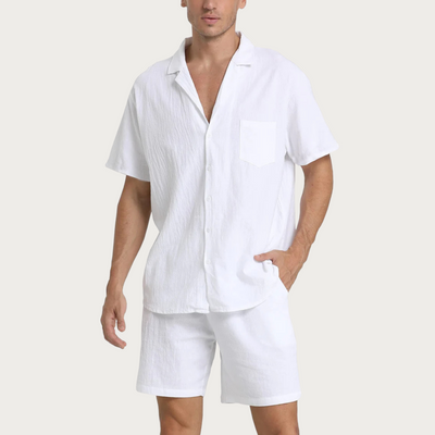 Caro - Kurzarmhemd- und Shorts-Set für Herren