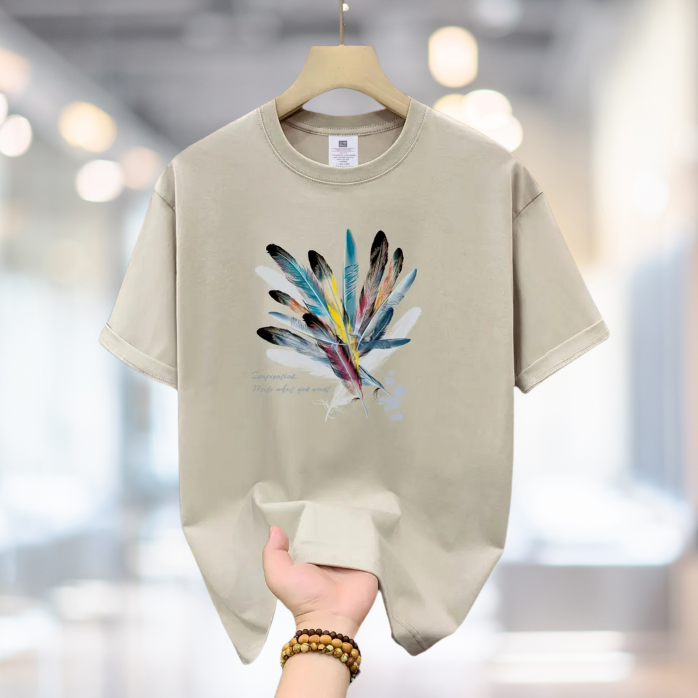 Lawrence - Baumwoll-T-Shirt mit lockerer Passform für Herren